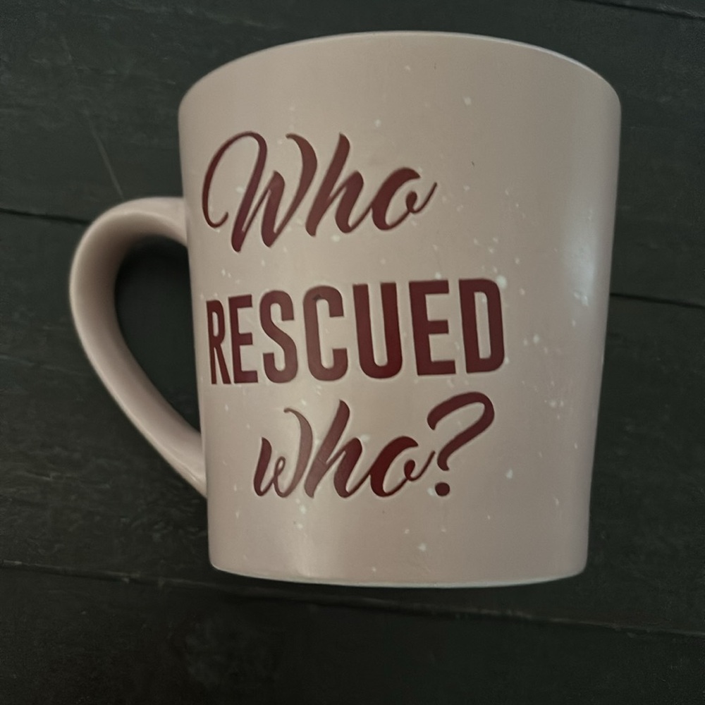 Who Rescued Who big coffee mug - Picture 3 of 4